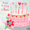 "Happy Birthday Mum" Cake Greeting Card  | Putti Fine Furnishings