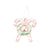 Shatterproof Candy Cane with Wreath Ornament