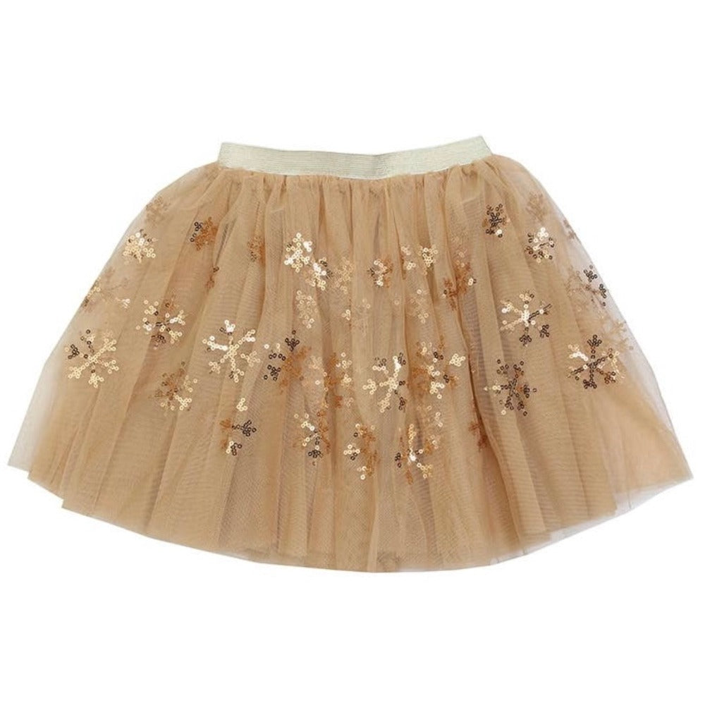Children's Dress up Costume Gold Snowflake Tutu | Le Petite Putti Canada 
