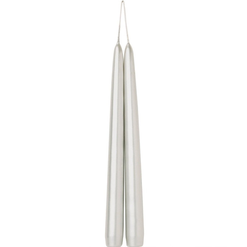 Silver Taper Candles - Box of 6 | Putti Fine Furnishings 