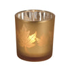 Gold Maple Leaf Tea Light Holder