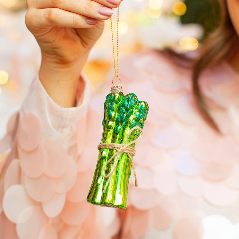 Asparagus Glass Ornament  | Putti Christmas Canada