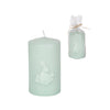Light Blue Green Pillar Candle with Rabbit | Putti Easter Candles