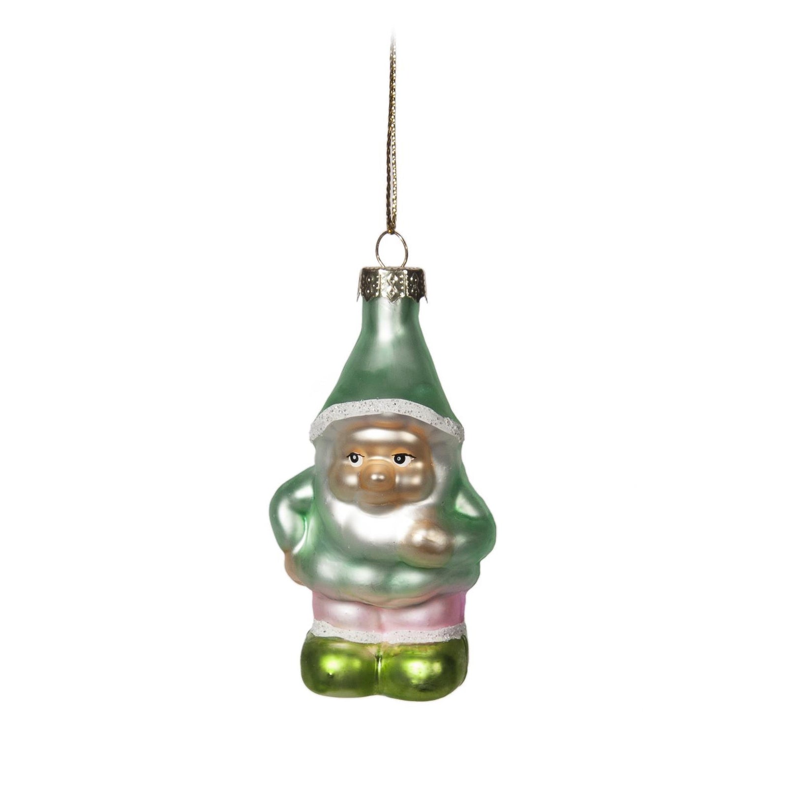 Santa's Elf Glass Ornament | Putti Christmas Canada