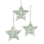 Kurt Adler Sage Green Stars with Sayings Ornament | Putti Christmas 