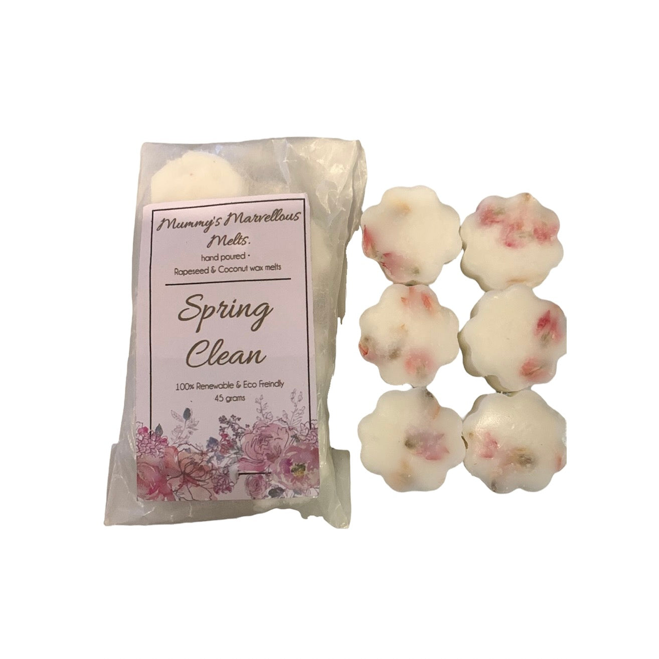 Spring Clean Botanical Rose Wax Melt pkg 6