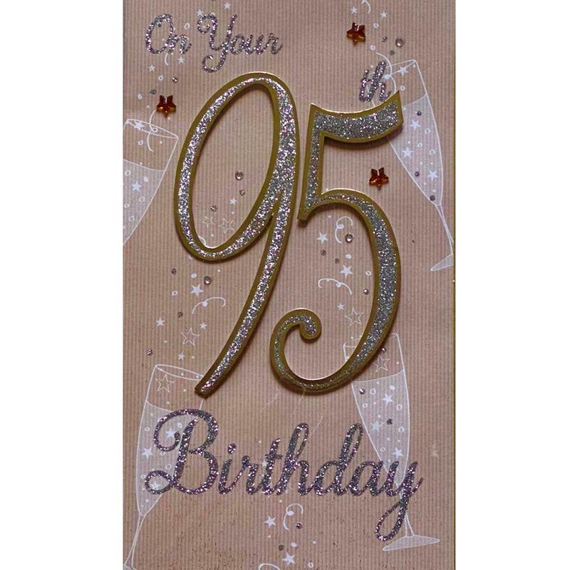"On your 95th Birthday" Greeting Card - Putti Canada