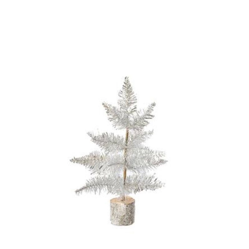 Mini Silver Tinsel Tree