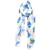 Blue Hydrangea Cotton Scarf