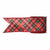 Raz Red Diagonal Plaid Wired Ribbon