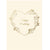 Graphique de France "Happy Wedding" Gold Heart Greeting Card | Putti 