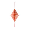 Decadent Decs Glitter Honeycomb Pink Diamond Ornament