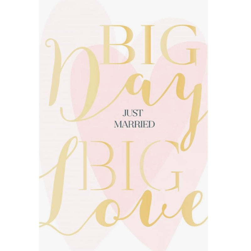 Artebene "Big Day Big Love" Pink Hearts Greeting Card | Putti Fine Furnishings 