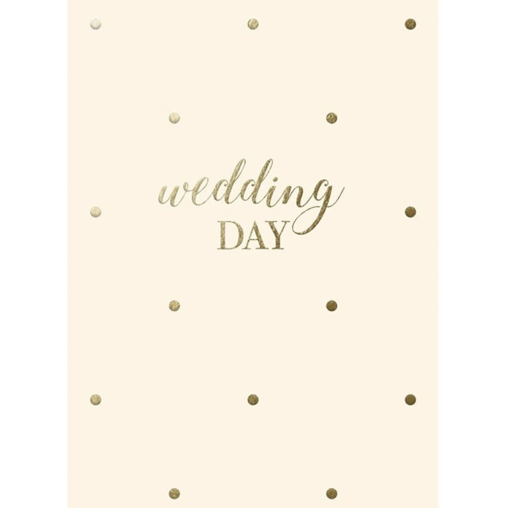"Wedding Day" Gold Dot Greeting Card