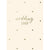 "Wedding Day" Gold Dot Greeting Card