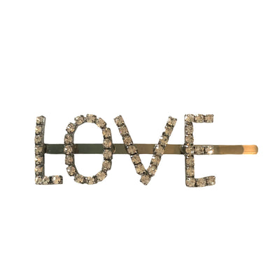 Diamante "Love" Hair Clip