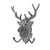Grey Elk Large Double Wall Hook | Putti Christmas Celebrations Canada