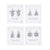 Silver Christmas Earrings