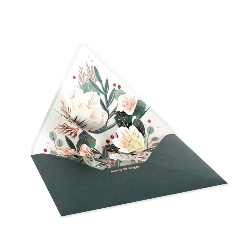 Up with Paper Luxe "Winter Envelope" Pop Up Greeting Card | Putti Christmas Celebrations 