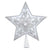 Kurt Adler White Beaded Star Tree Toper | Putti Christmas 