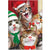 Santa Hats Cats Selfie Christmas Greeting Card