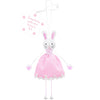'Every Bunny Needs Some Bunny To Love' Pink Gingham Bunny Decoration