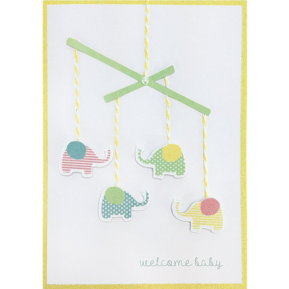 "Welcome Baby" Baby Mobile Greeting Card
