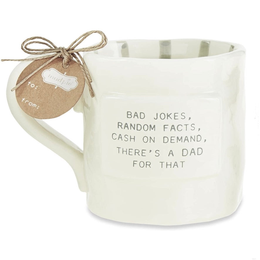 Mud Pie Funny Dad Mug - Bad Jokes | Putti Fine Furnishings 