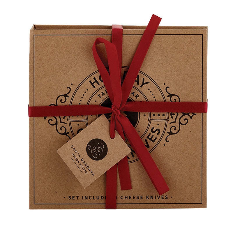 Santa Barbara Design Studio Cardboard Book Set - Holiday Cheese Knives | Putti 