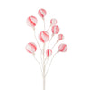 Peppermint Stripe Ball Pick | Putti Christmas Canada