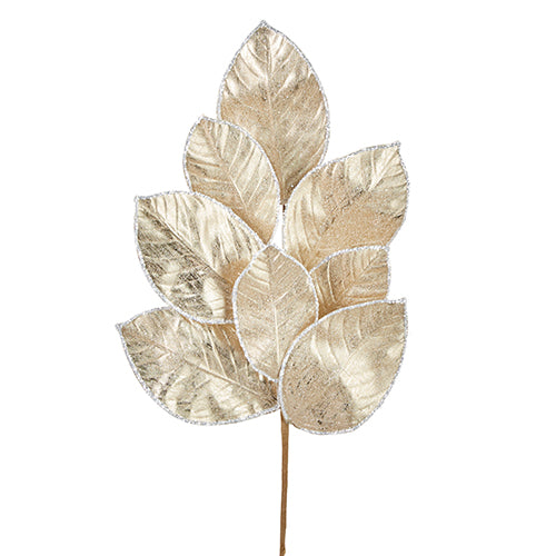 Champagne Gold Magnolia Leaf Pick