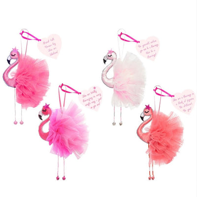 'You Are a Flamingo in a Flock of Pigeons' Coral Flamingo Ornament | Putti