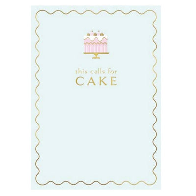 "This calls for cake" Birthday Cake Greeting Card | Putti Celebrations