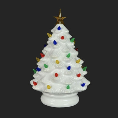 Retro Style Ceramic Christmas Tree with LED Lights | Putti Christmas Celebrations