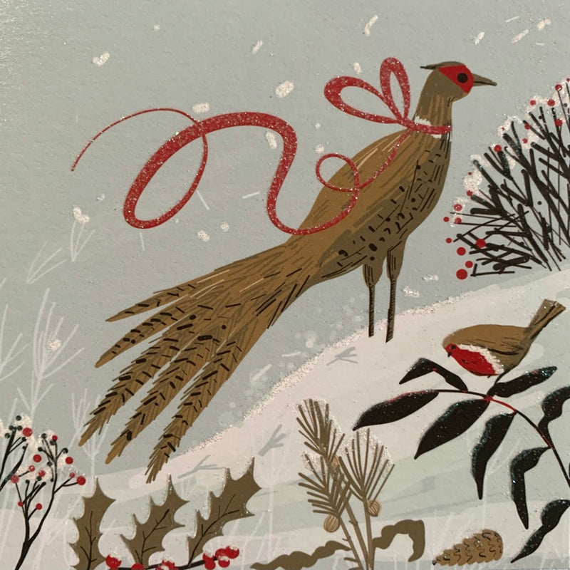 The Art File Christmas Pheasant Greeting Card | Putti Christmas 