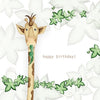 "happy birthday!" Giraffe Greeting Card
