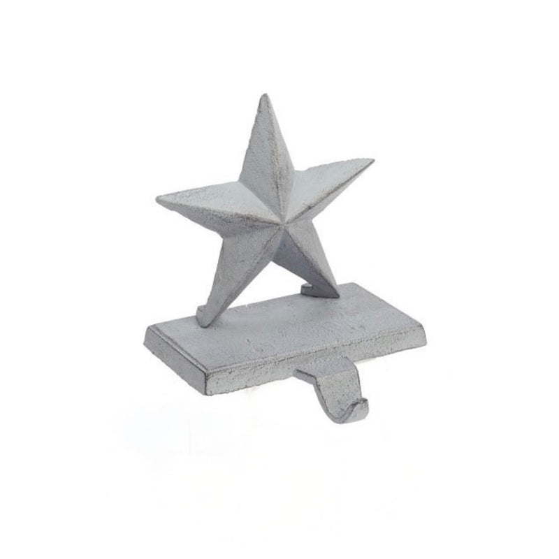 Star Christmas Stocking Holder - Grey | Putti Christmas Celebrations Canada