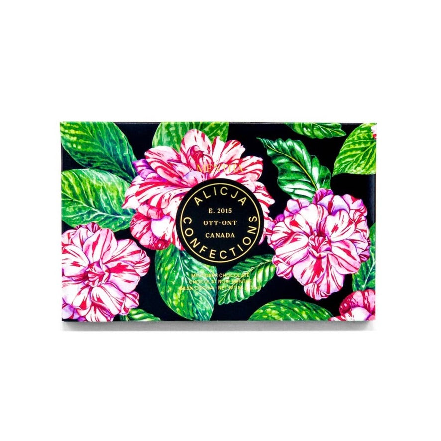 Alicja Confections | Mentha Dark Postcard Chocolate Bar | Putti Fine Furnishings 