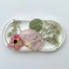 Resin Botanical Trinket Tray - Pink Wild Rose
