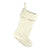 Cream Cable Knit Stocking | Putti Christmas Decorations Canada 