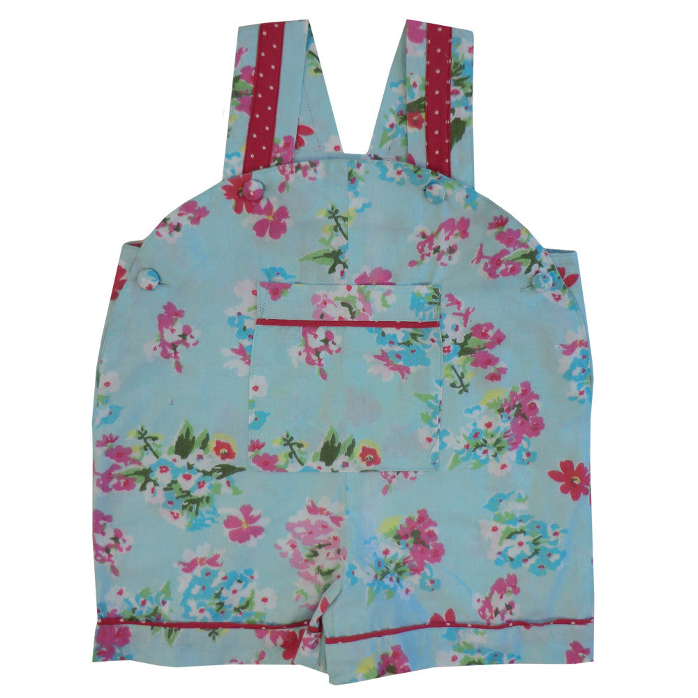  "Blue Floral" Dungarees, PC-Powell Craft Uk, Putti Fine Furnishings