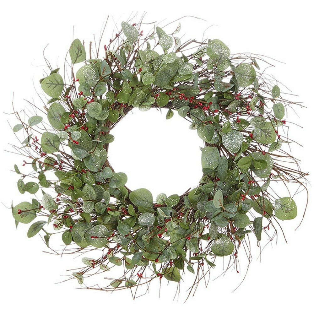 Red Berry and Eucalyptus Wreath