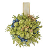 Mistletoe Kissing Ball with Blue Glittered Berries