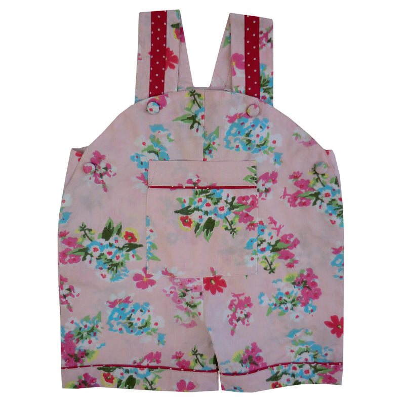  "Pink Floral" Dungarees, PC-Powell Craft Uk, Putti Fine Furnishings