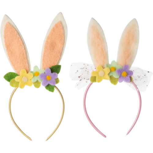 Felt Bunny Ear Headband - Yellow | Le Petite Putti
