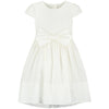 Florence White Embroidered Cotton Girls Party Dress | Le Petite Putti