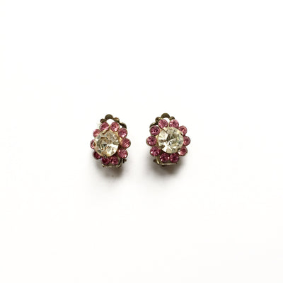 Vintage Pink Crystal Earrings, Vintage, Putti Fine Furnishings