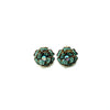 Vintage Aqua Crystal Flower Earrings, Vintage, Putti Fine Furnishings
