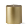 Metallic Pillar Candle 4 x 4 - Gold