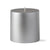 Metallic Pillar Candle 4 x 4 - Silver